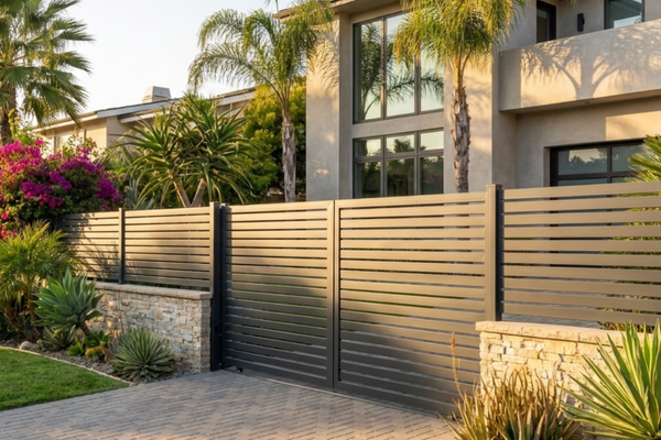 Black Aluminum Fence Durable Outdoor Fencing – Wall Panel Market