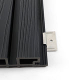 Exterior wall composite cladding installation hardware