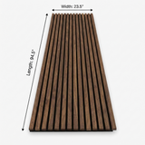 Wenge Acoustic Slat Wall Panel 94.5 x 23.5 Inches – Covers 15.5 Sq Ft