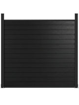 Black Aluminum Full Privacy Fence - 6ft x 6ft