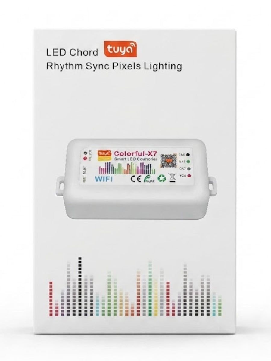RGB LED Strip Lights Kit - Controller, Remote, Power Cord & Transformer