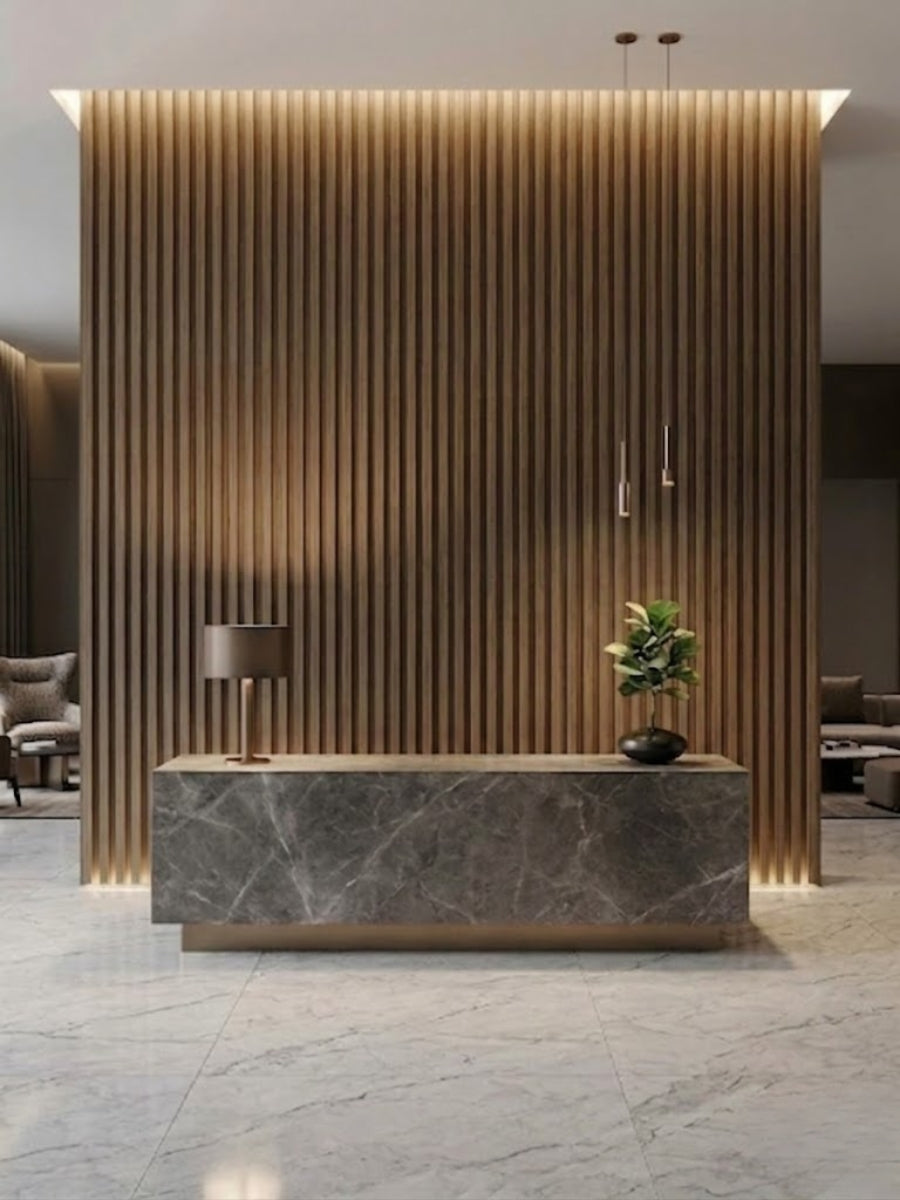 Royal Oak WPC Fluted 3D Wall Panels |  42.9 sq. ft./Box