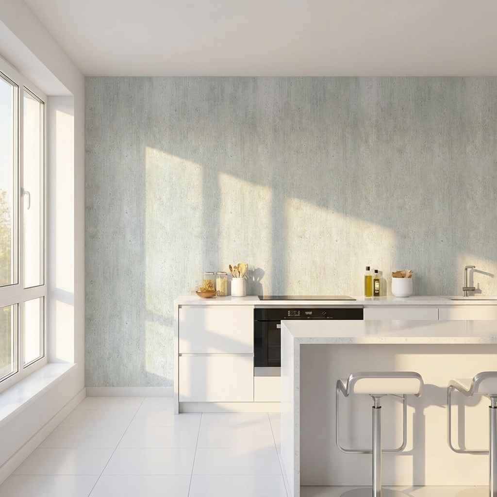 Waterproof Travertine PVC sheets for kitchen wall installation