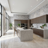 Waterproof grey stone PVC sheets for kitchen backsplash