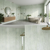 High gloss Travertine marble PVC sheets for bathroom walls
