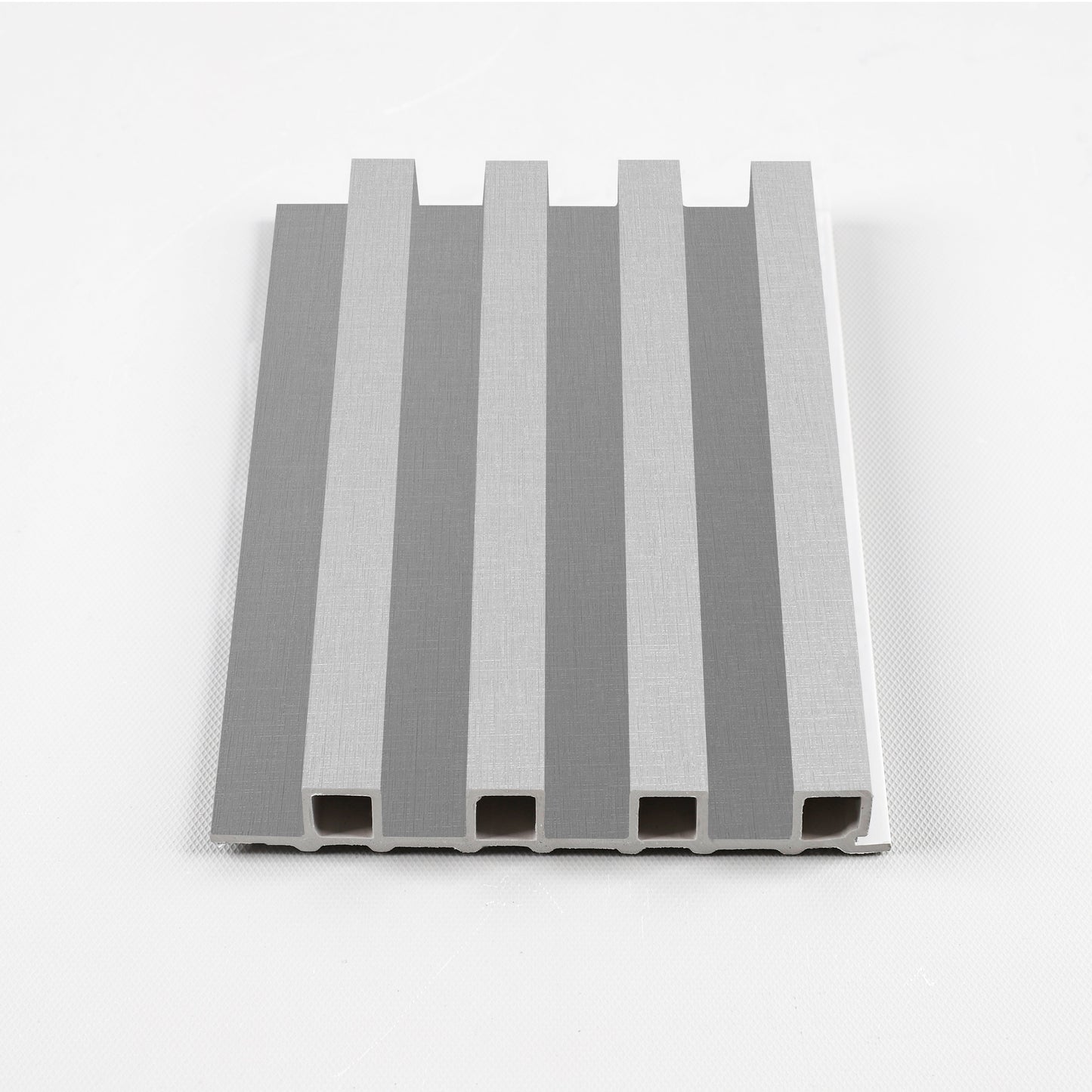 White linen WPC Fluted 3D Wall Panels. Wall Panel Market