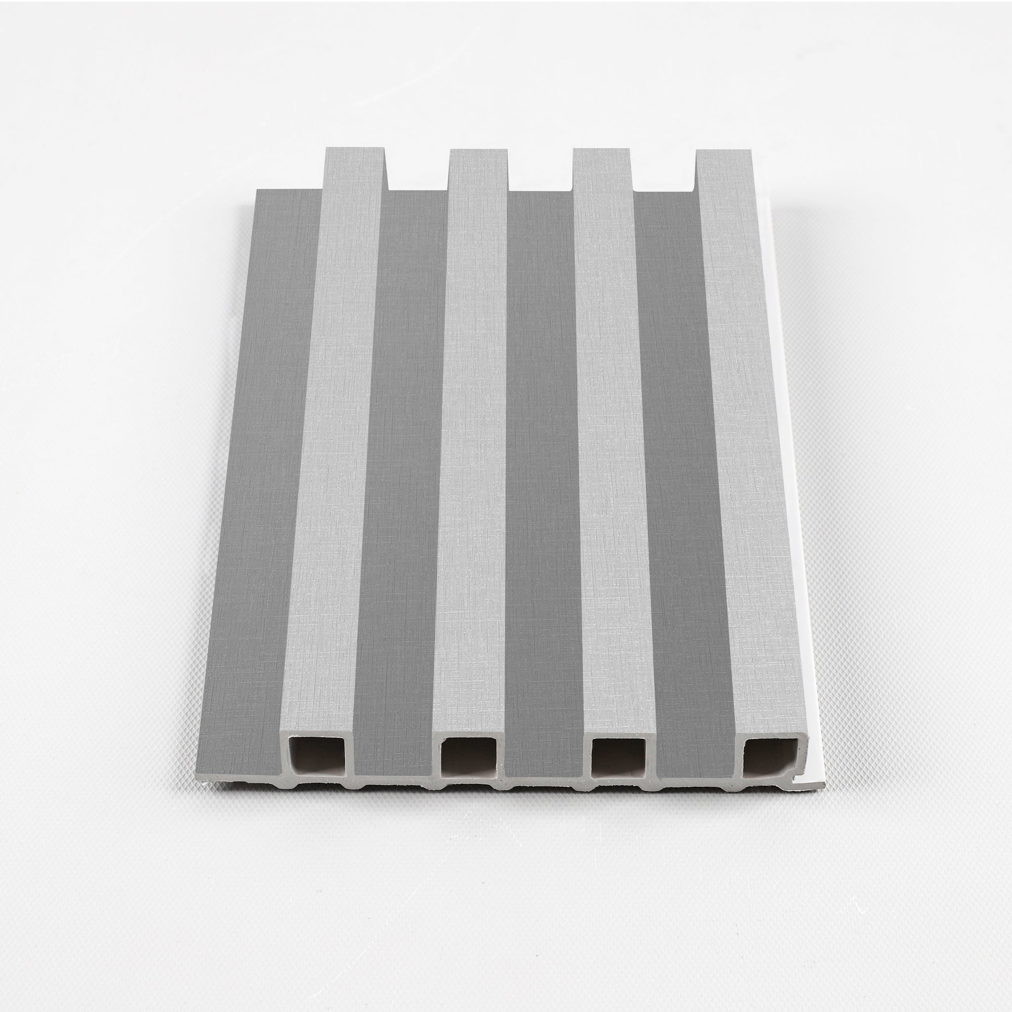 White linen WPC Fluted 3D Wall Panels. Wall Panel Market
