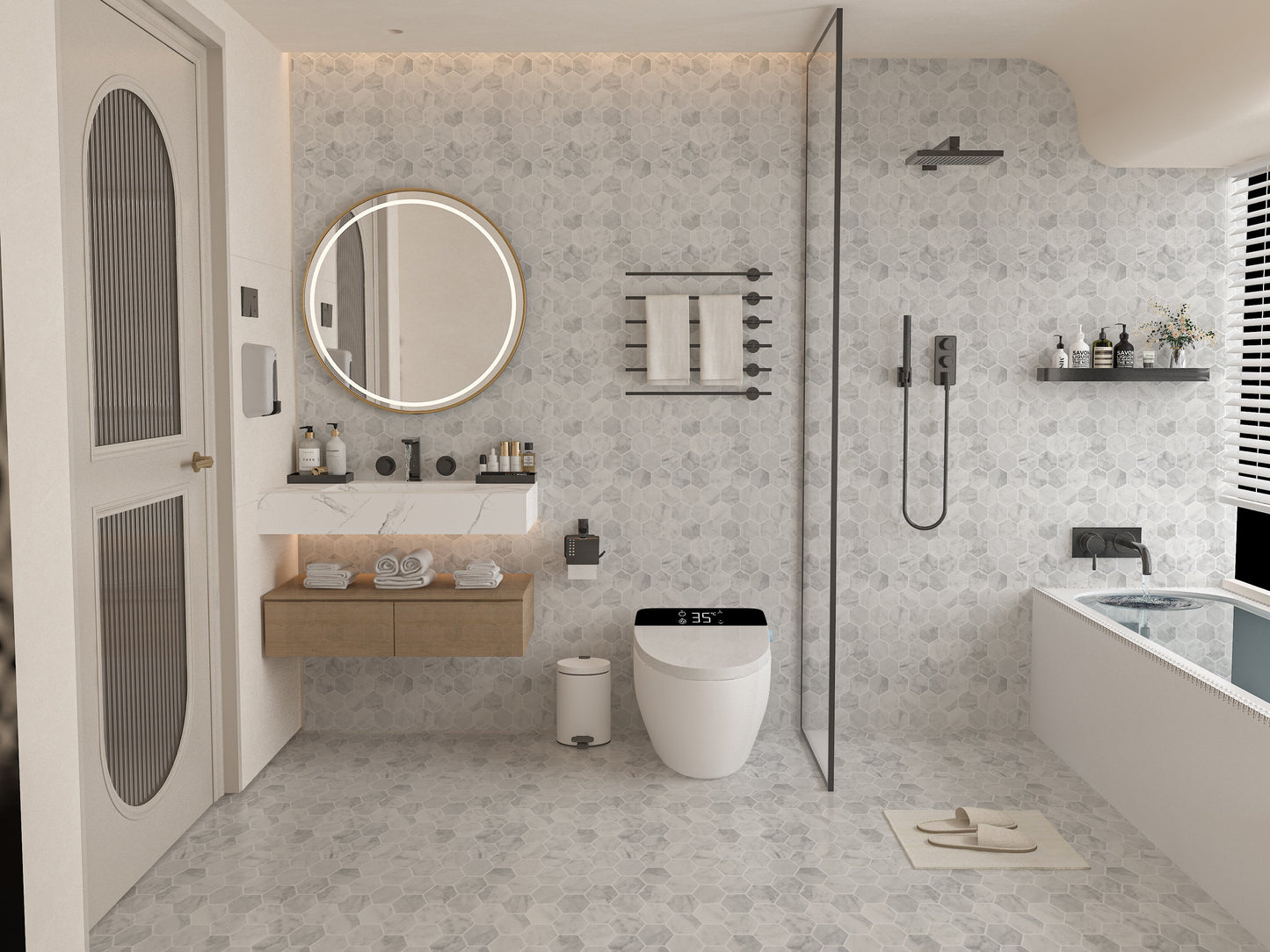 Calacatta White Marble Tile
Hexagon Polished Marble Mosaic
Marble Mosaic Tile 12x12
Polished Marble Floor and Wall Tile
Luxury Hexagon Marble Tile