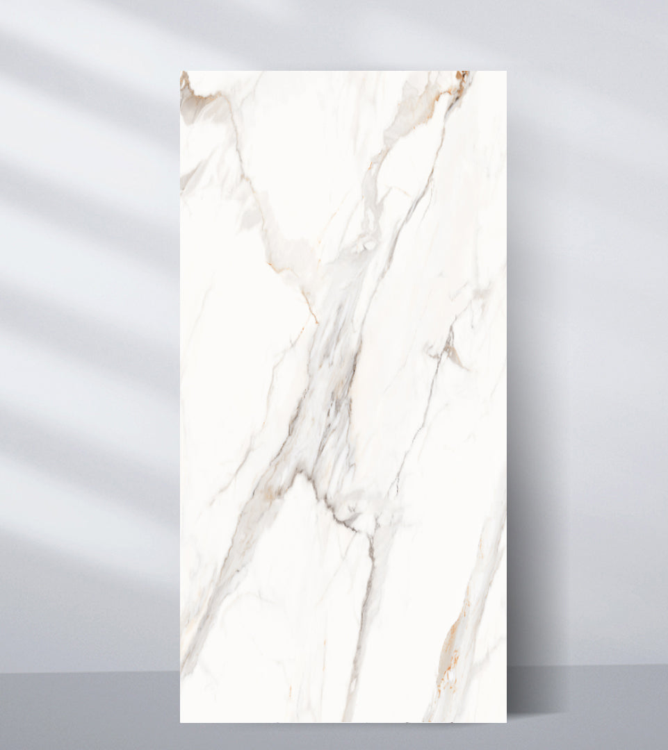Amber Vein Luxury Marble Veneer Wall Panels - Seamless Connection | Book Match Design
