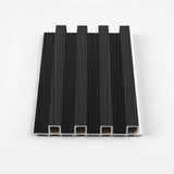 Black Timber WPC Fluted 3D Wall Panels. Wall Panel Market