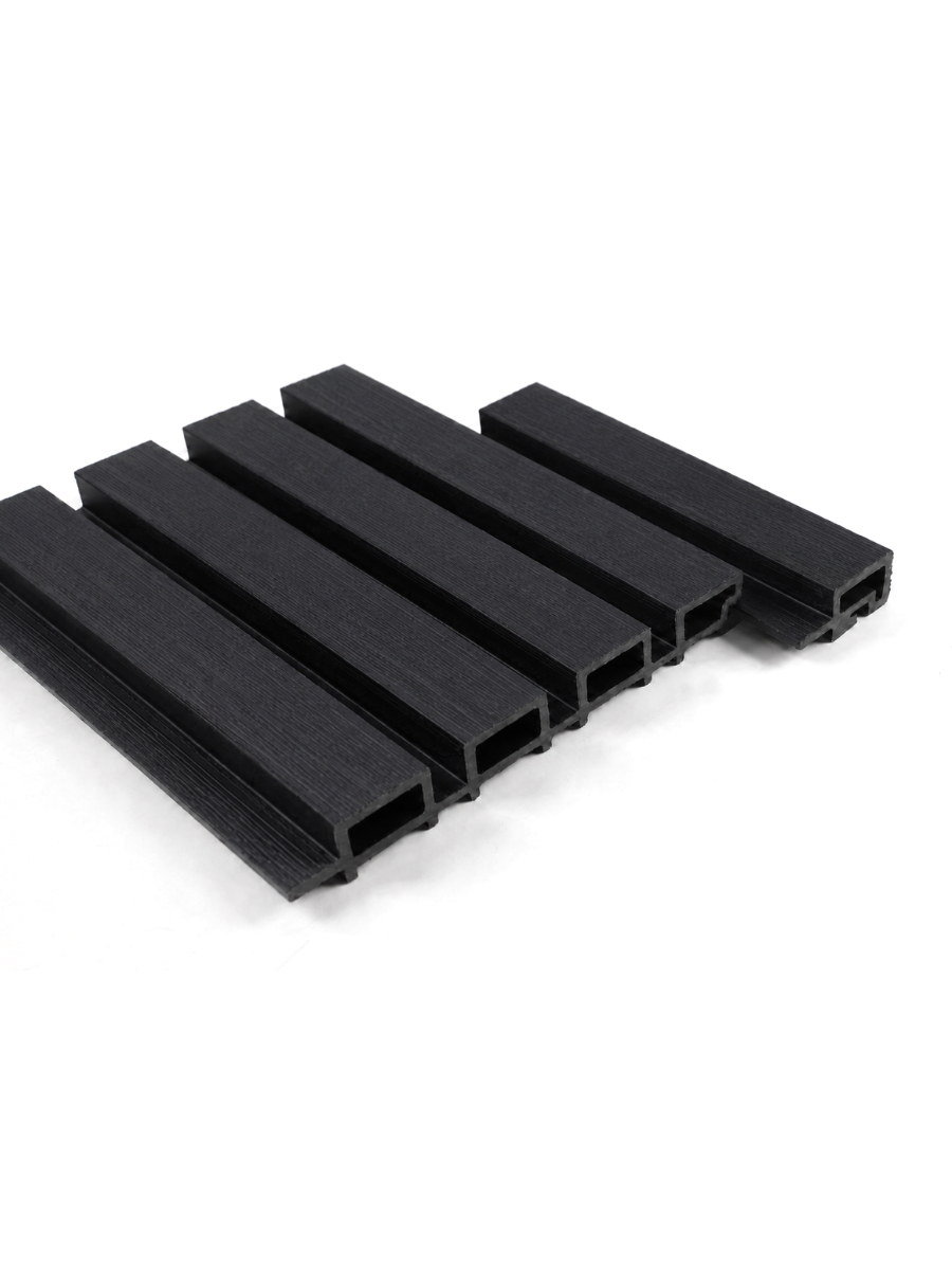 Gray WPC Exterior Edge Trim for Composite Wall Cladding
