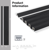 Black Timber WPC Fluted 3D Wall Panels Specifications. Wall Panel Market