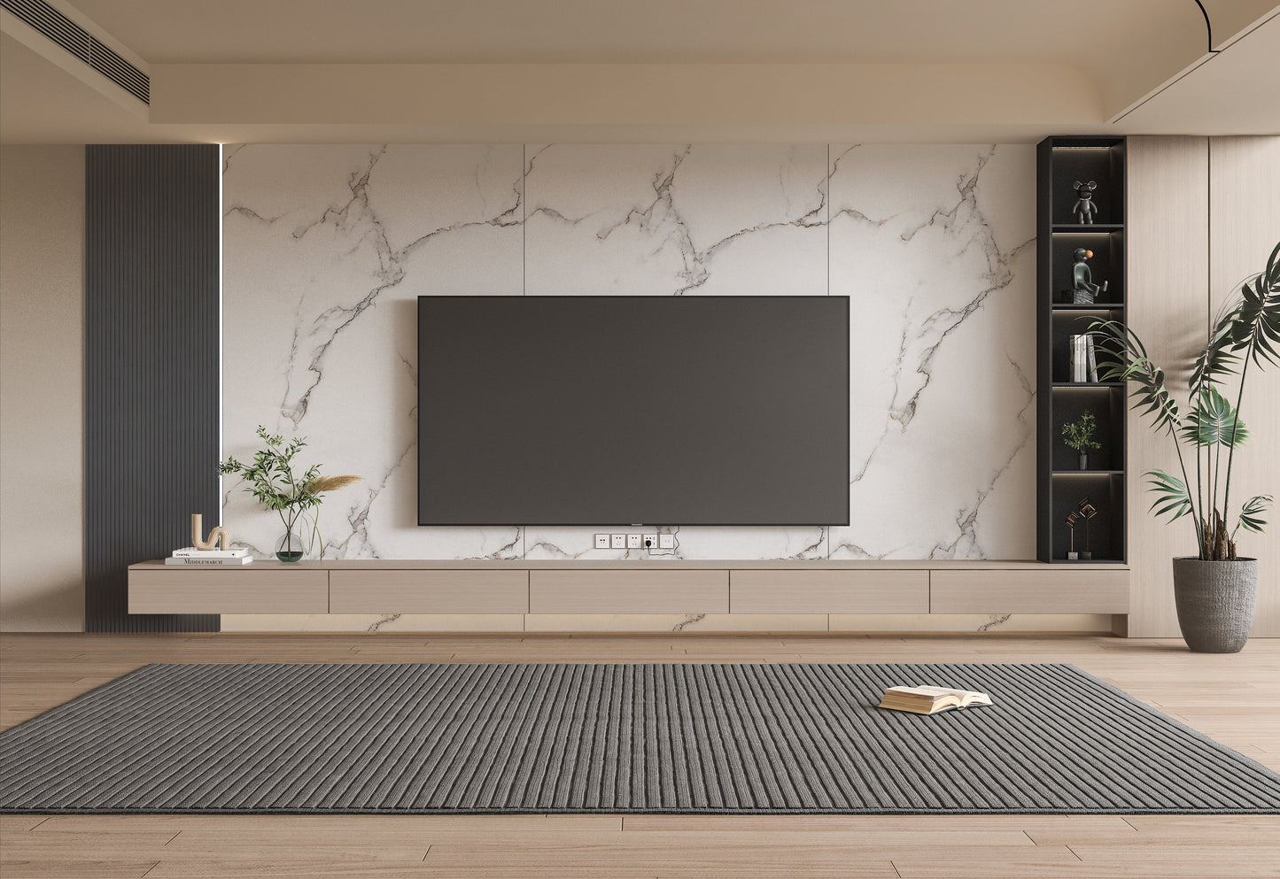 PVC 3D Marble Sheet Calacatta White. Wall Panel Market. Tv Wall Design