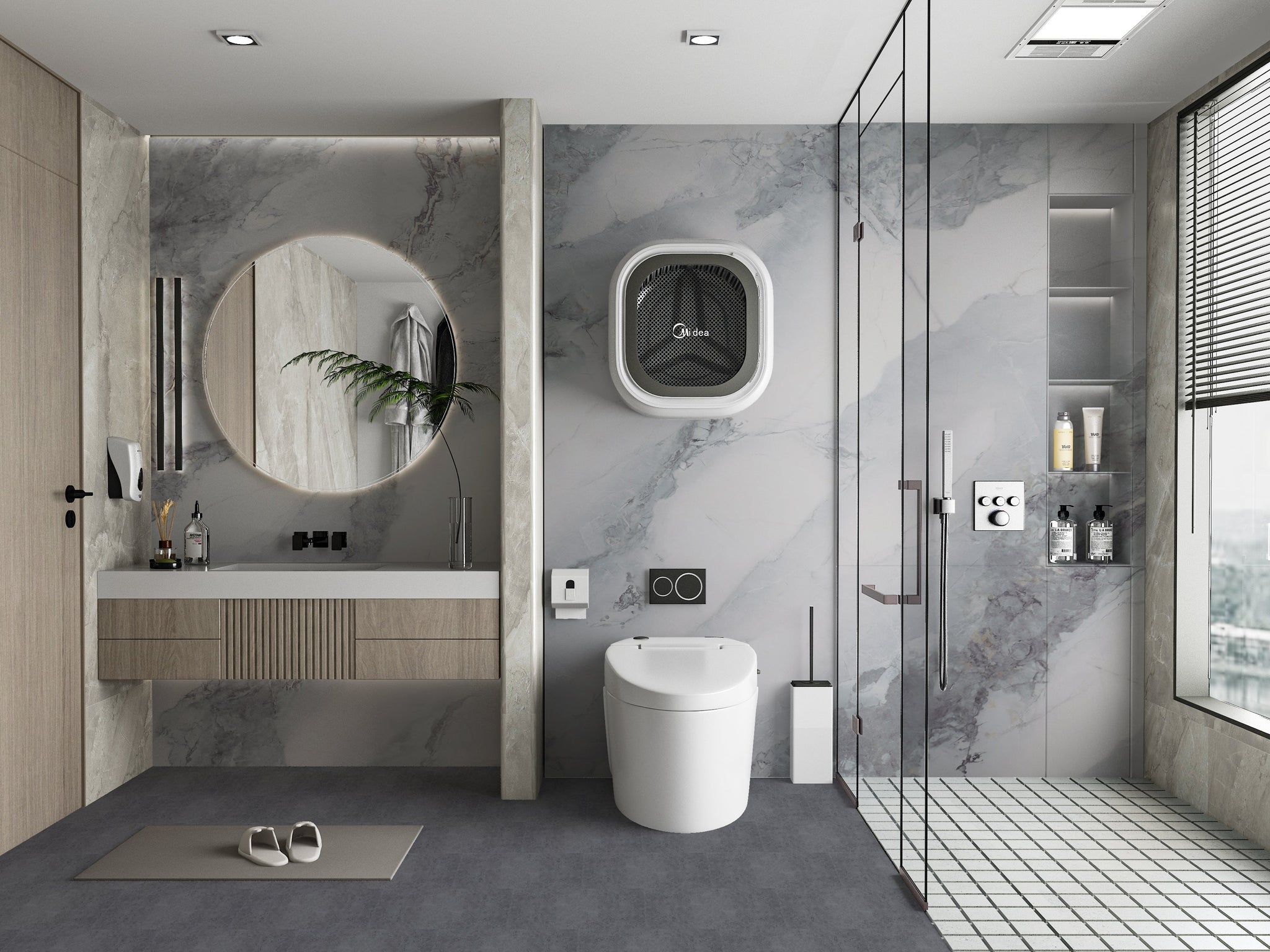 3D Frosted Sky Marble UV Protected PVC Wall Panel - 4x8 ft, Fireproof & Waterproof, (32 sq. ft)