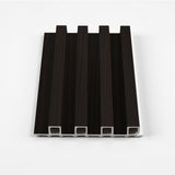 Walnut Ink WPC Fluted 3D Wall Panels. Wall Panel Market