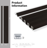 Walnut Ink WPC Fluted 3D Wall Panels Specifications. Wall Panel Market