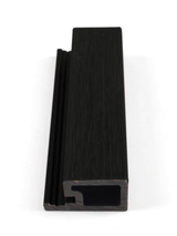 Black WPC Exterior Edge Trim for Composite Wall Cladding Panels