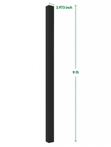 4 Inch 9 ft In-ground Gate Post for Composite & Aluminum Gates