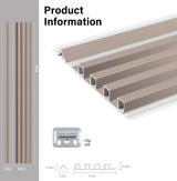 Cedar Oak WPC Fluted 3D Wall Panels Specifications. Wall Panel Market