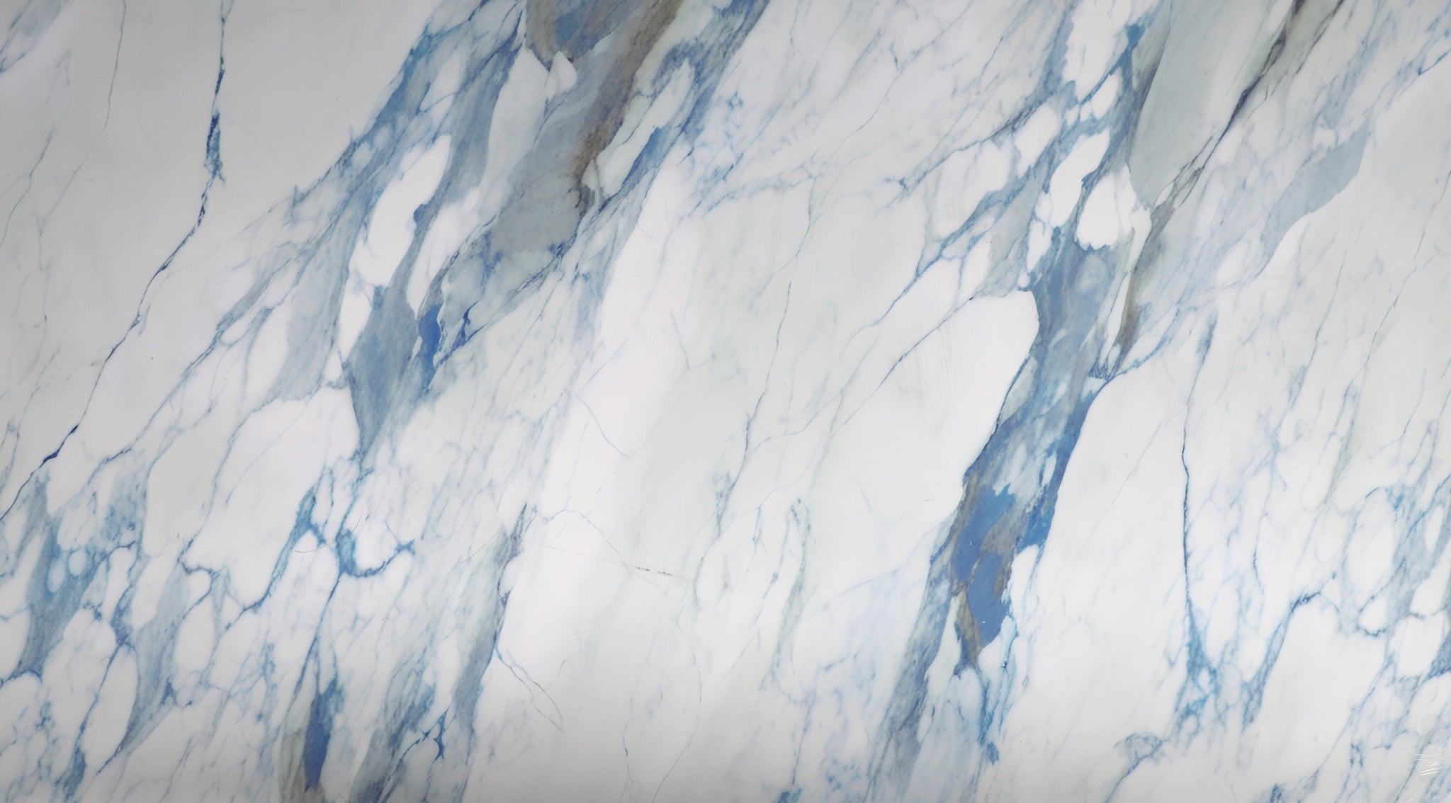 3D Calacatta Azur Marble UV Protected PVC Wall Panel - 4x8 ft, Fireproof & Waterproof, (32 sq. ft)