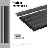 Carborn Gray WPC Fluted 3D Wall Panels Specifications. Wall Panel Market