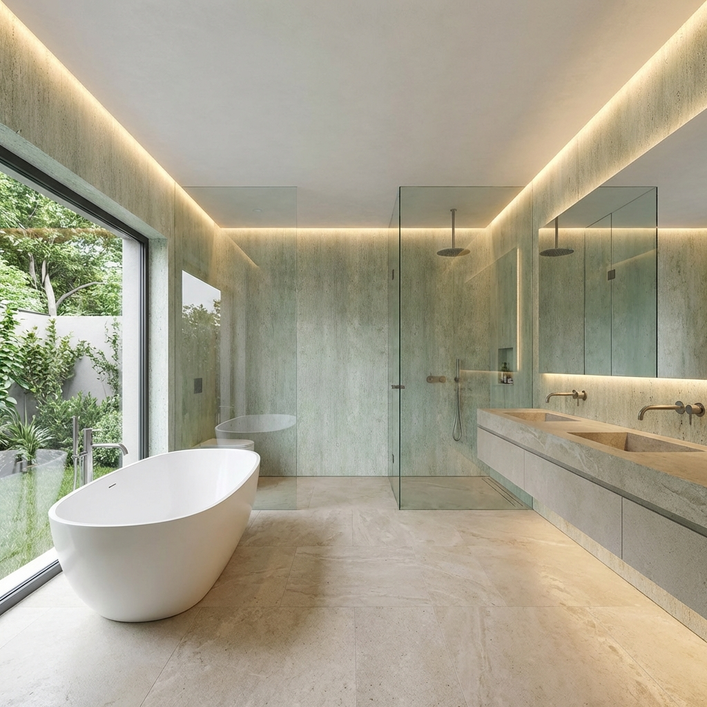 Stone texture waterproof PVC wall panels for shower surround