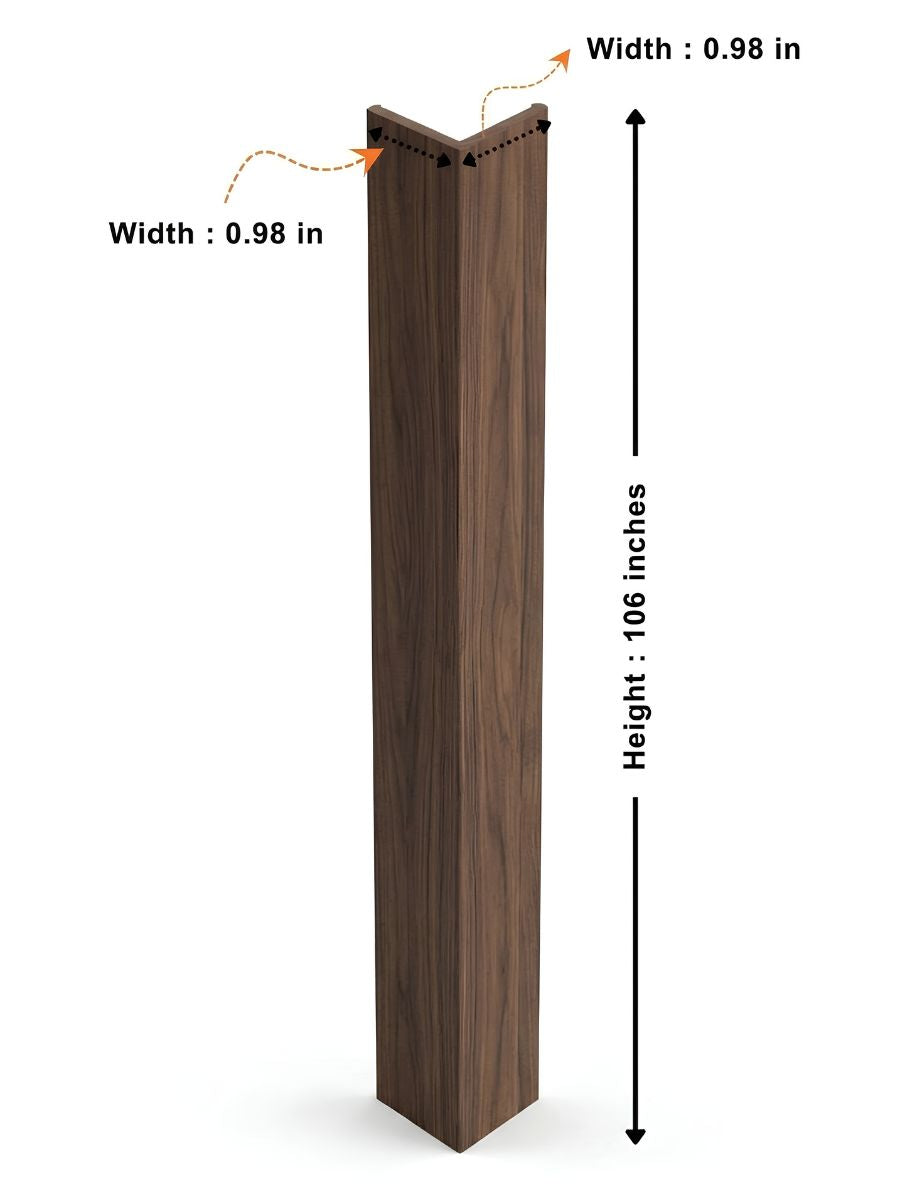 Walnut WPC Fluted 3D Wall Panels |  48 sq. ft./Box