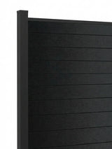 Black Aluminum Full Privacy Fence - 6ft x 6ft
