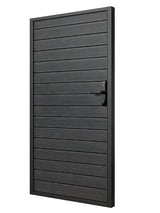 heavy duty black aluminum fence gate for backyard privacy