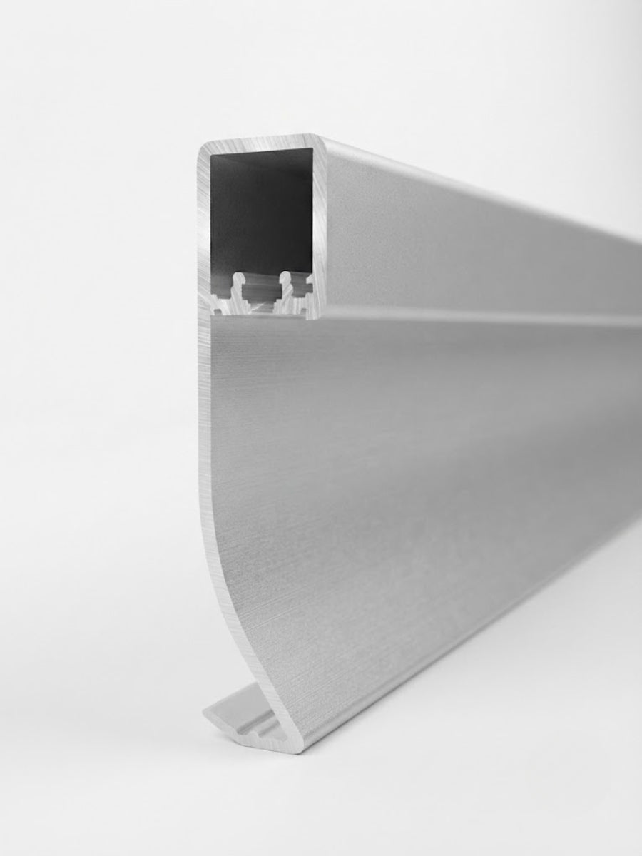 Premium White Aluminum LED Baseboard Molding - 26.25 Ft (4 Pieces)