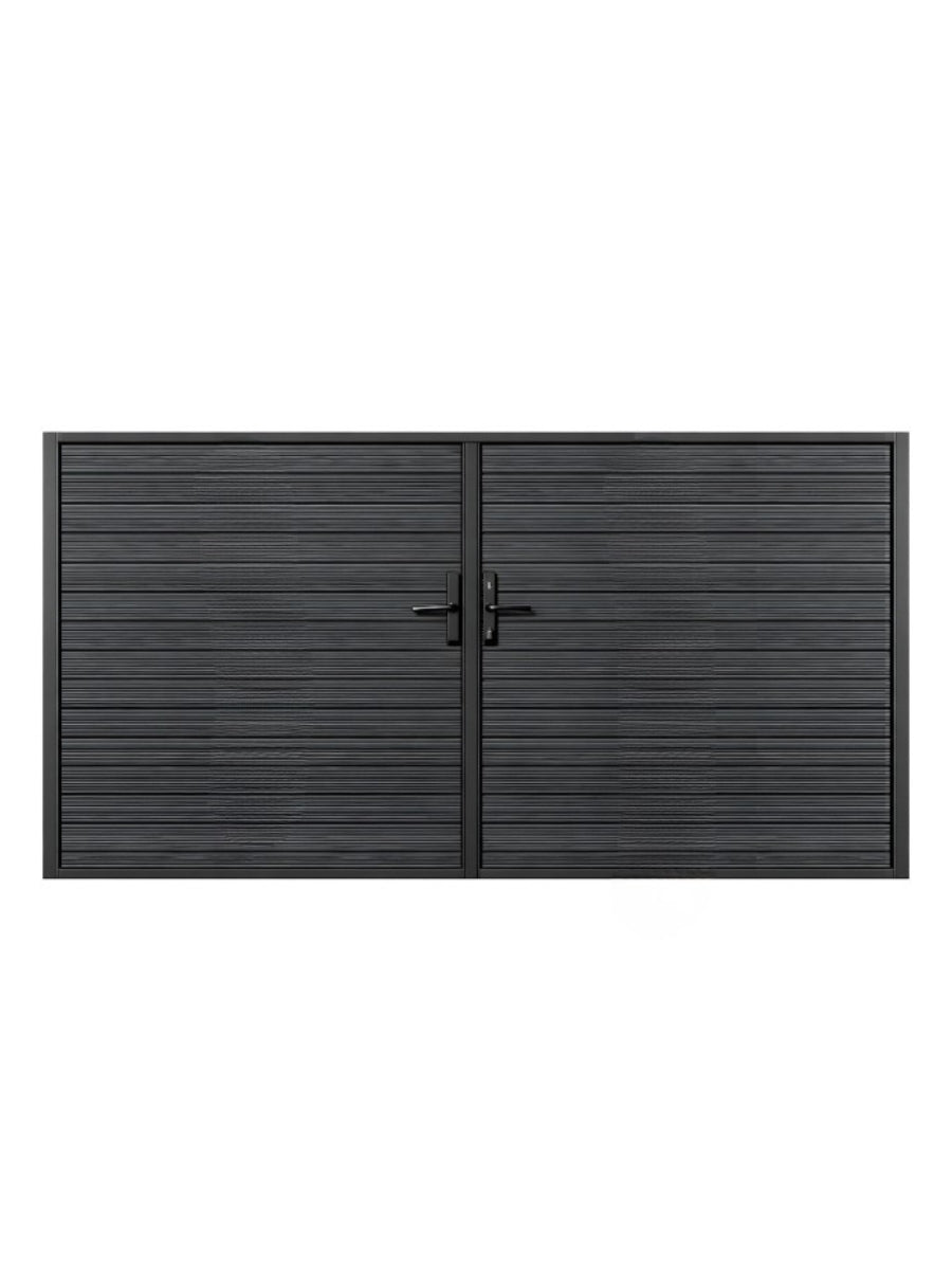 Aluminum Premium Fence Gate 12x6 – Modern, Heavy Duty, Full Privacy