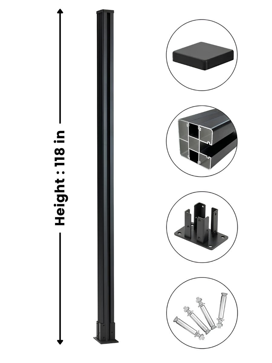 10 Ft In-Ground Fence Post