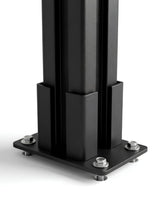 above ground aluminum fence post with mounting base for fencing