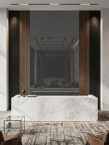 Gray Mirror Wood Veneer Panel – 9x4 ft, 8 mm, Fireproof, Waterproof & Scratch-Resistant