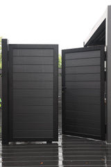 6ft x 10ft Double Aluminum Privacy Fence Gate – Modern, Durable, NO Maintenance