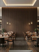 Walnut WPC Fluted 3D Wall Panels |  48 sq. ft./Box