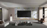 White Gold Luxe Marble PVC Wall Panel - Waterproof (4x8 ft, 32 sq. ft)