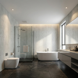 Natural stone look bathroom wall panels waterproof PVC