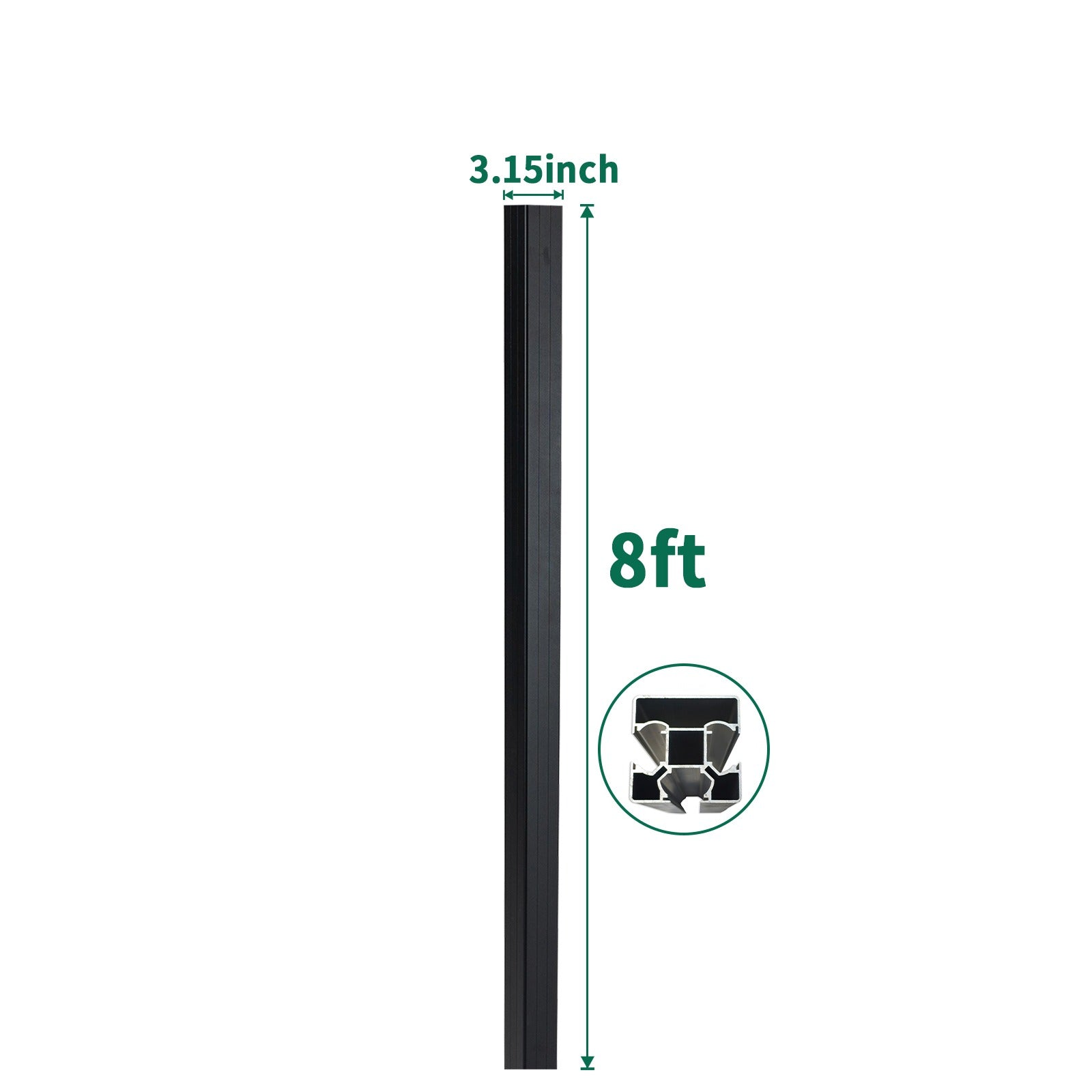 8 Ft Gate post Heavy duty 