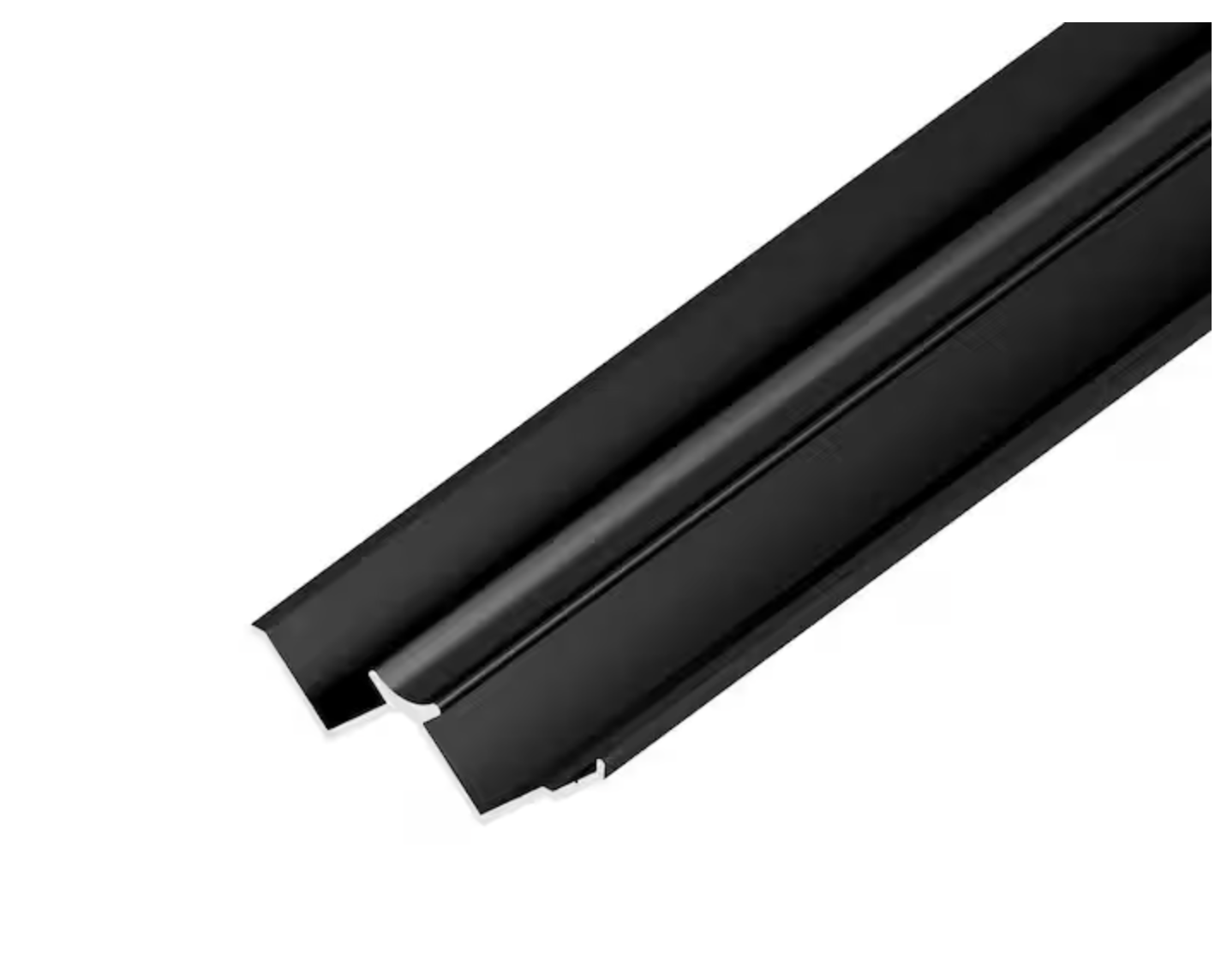 Inside Corner. Black Aluminum 8mm