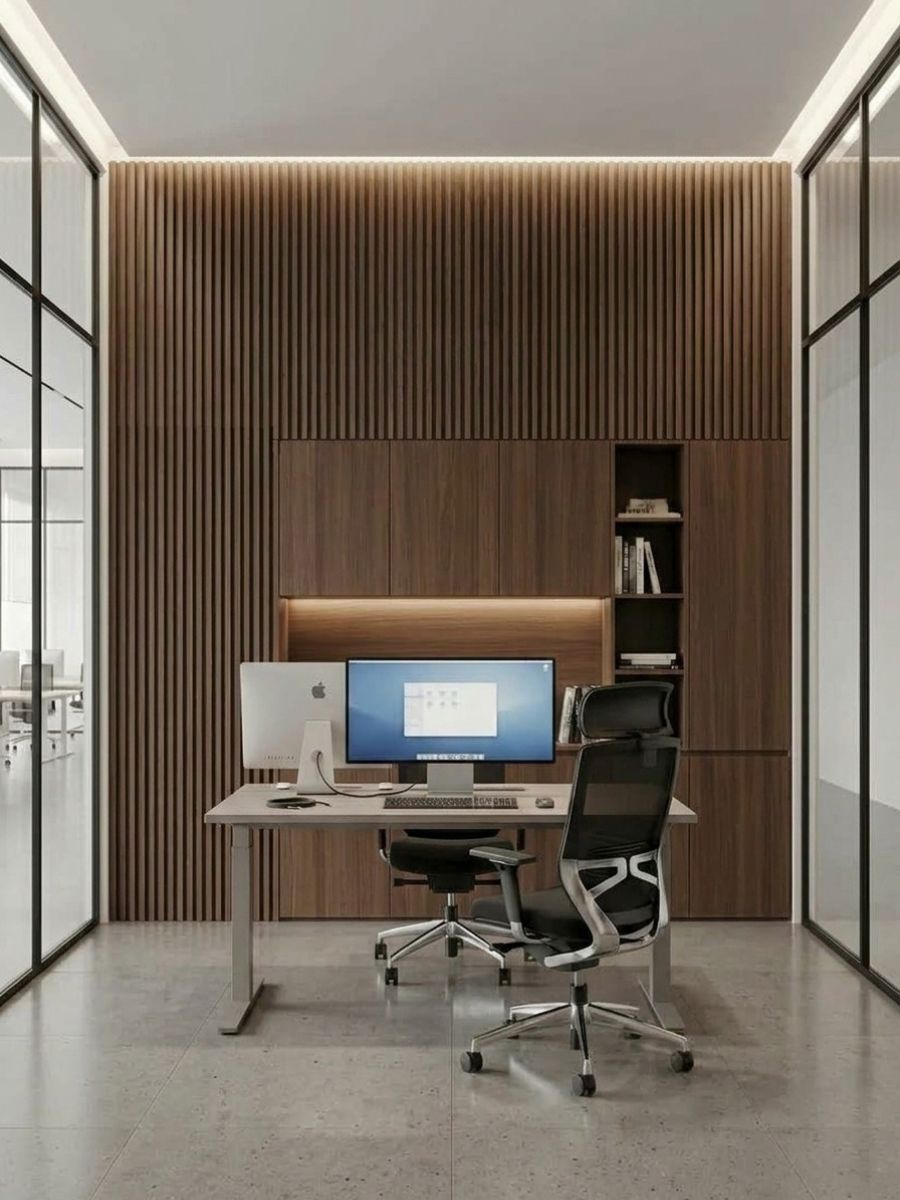 Walnut WPC Fluted 3D Wall Panels |  48 sq. ft./Box