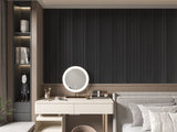 Carborn Gray WPC Fluted 3D Wall Panels. Wall Panel Market. Bedroom Wall Design