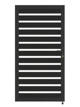 Aluminum premium fence gate 3x6 ft modern heavy duty semi privacy gate