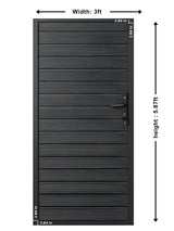 3ft x 6ft aluminum fence gate full privacy modern outdoor gate panel