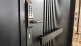 Aluminum Luxury Black Double Swing  Gate with digital lock and key