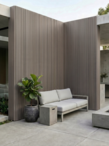 Contemporary black composite facade panels for modern architecture