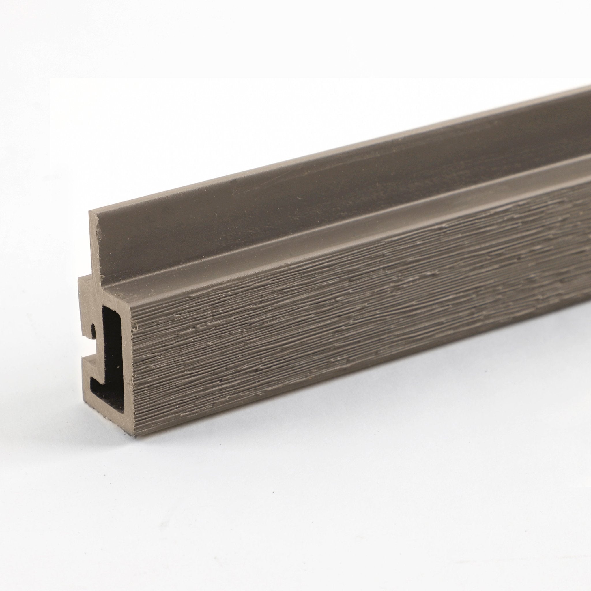 Premium composite cladding wide corner trim with a sleek wooden finish, ideal for NJ homes, durable and stylish.