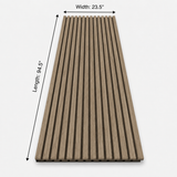 Ash Wood Acoustic Slat Wall Panel | Premium 3-Sided Veneer