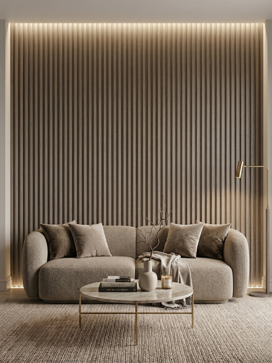 Elegant Ask Wood Fluted Wall Panels for Feature Wall Design