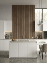 Ask Wood WPC Fluted Wall Panels for Contemporary Kitchen Interiors